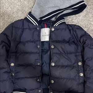 Moncler Kids Dark Blue Puffer Jacket